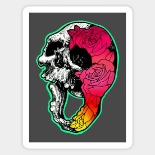 Skull and Roses Magnet